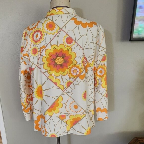 A LA CARTE FLORAL PRINT JACKET - Picture 2 of 5